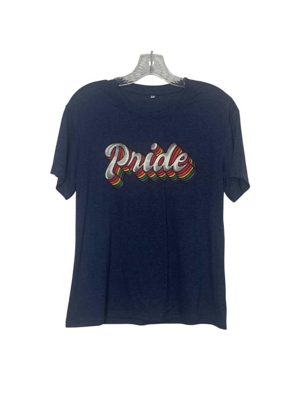 Pride Graphic Tshirt Small Blue LGBTQ+ Rainbow